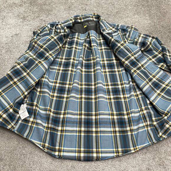Eddie Bauer Classic Fit Flannel Shirt Men Medium Multi Plaid Casual Outdoor NWOT - Picture 4 of 13
